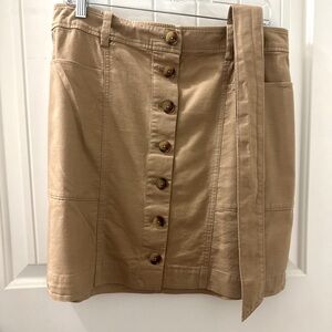 Khaki Cargo Skirt